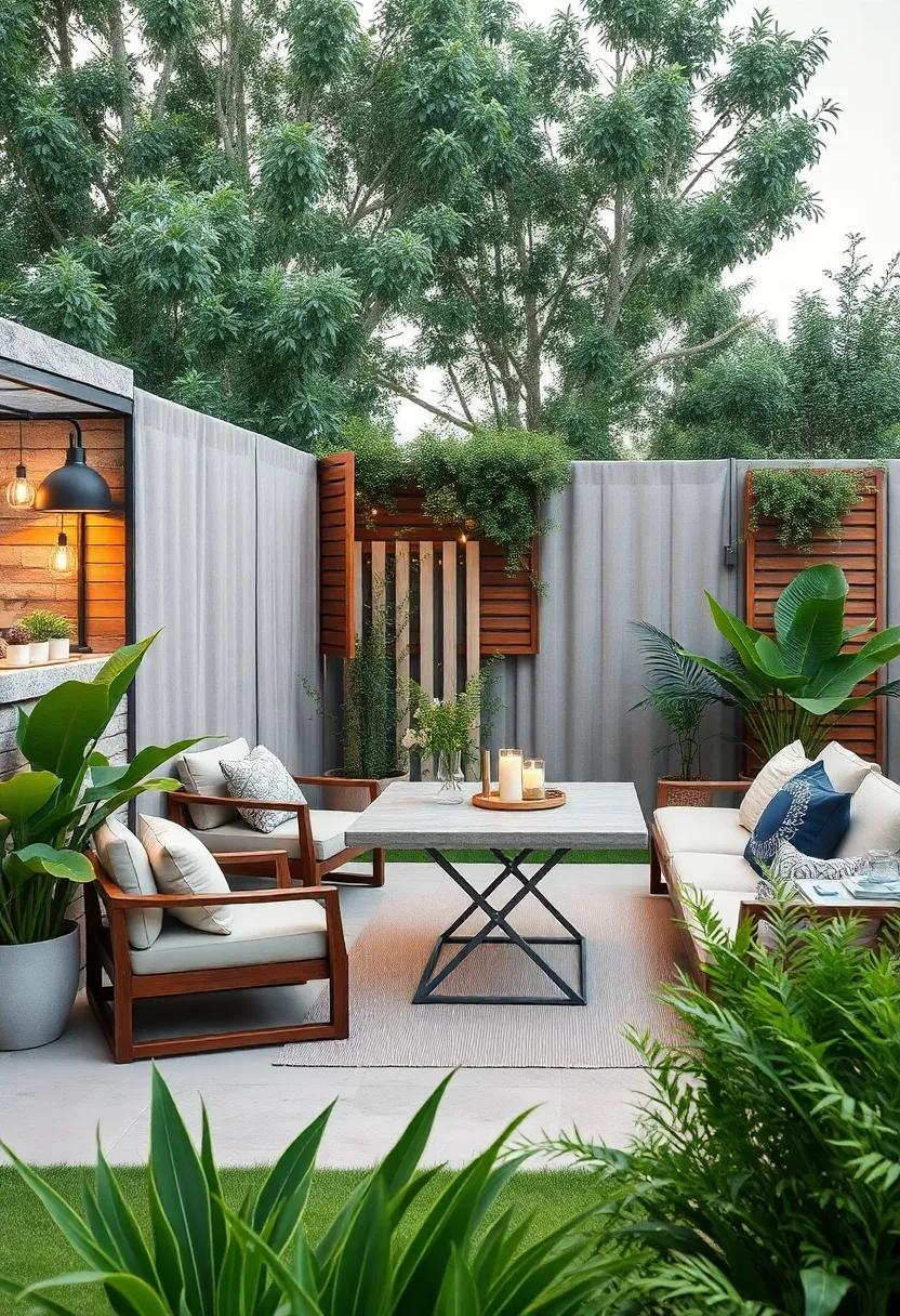 Fold-Down Table Fence: This innovative‍ fence design includes a foldable ​table that can be tucked⁢ away and used for outdoor ​gatherings, alongside storage compartments for tableware