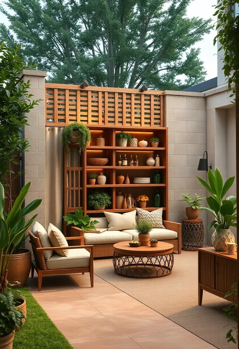 Multi-Level Fence-cabinet: A stunning multi-tiered fence ‍that serves as a‌ cabinet⁣ for‌ your‌ gardening tools‌ and ‌outdoor essentials, making organization a breeze