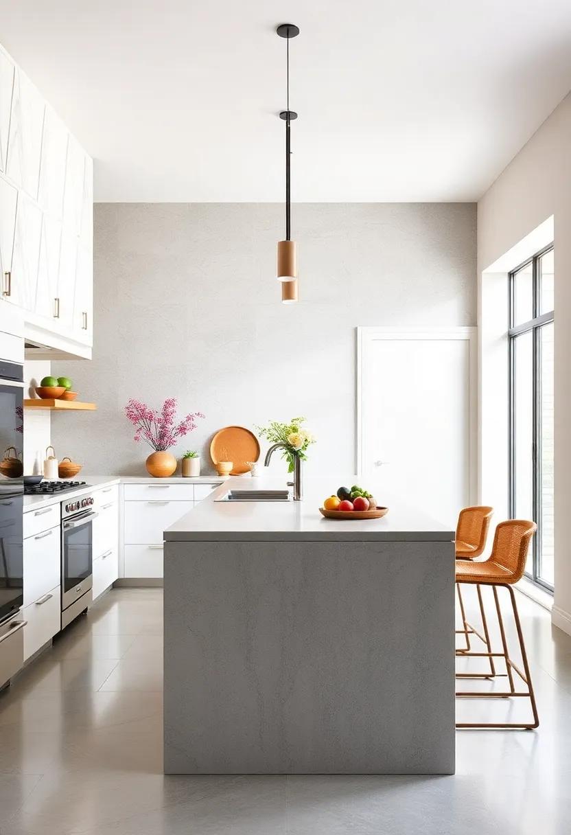 Embrace Minimalism:‌ Opt for a​ sleek,streamlined kitchen ⁣island that blends seamlessly‌ with your cabinetry,creating a clean and uncluttered space