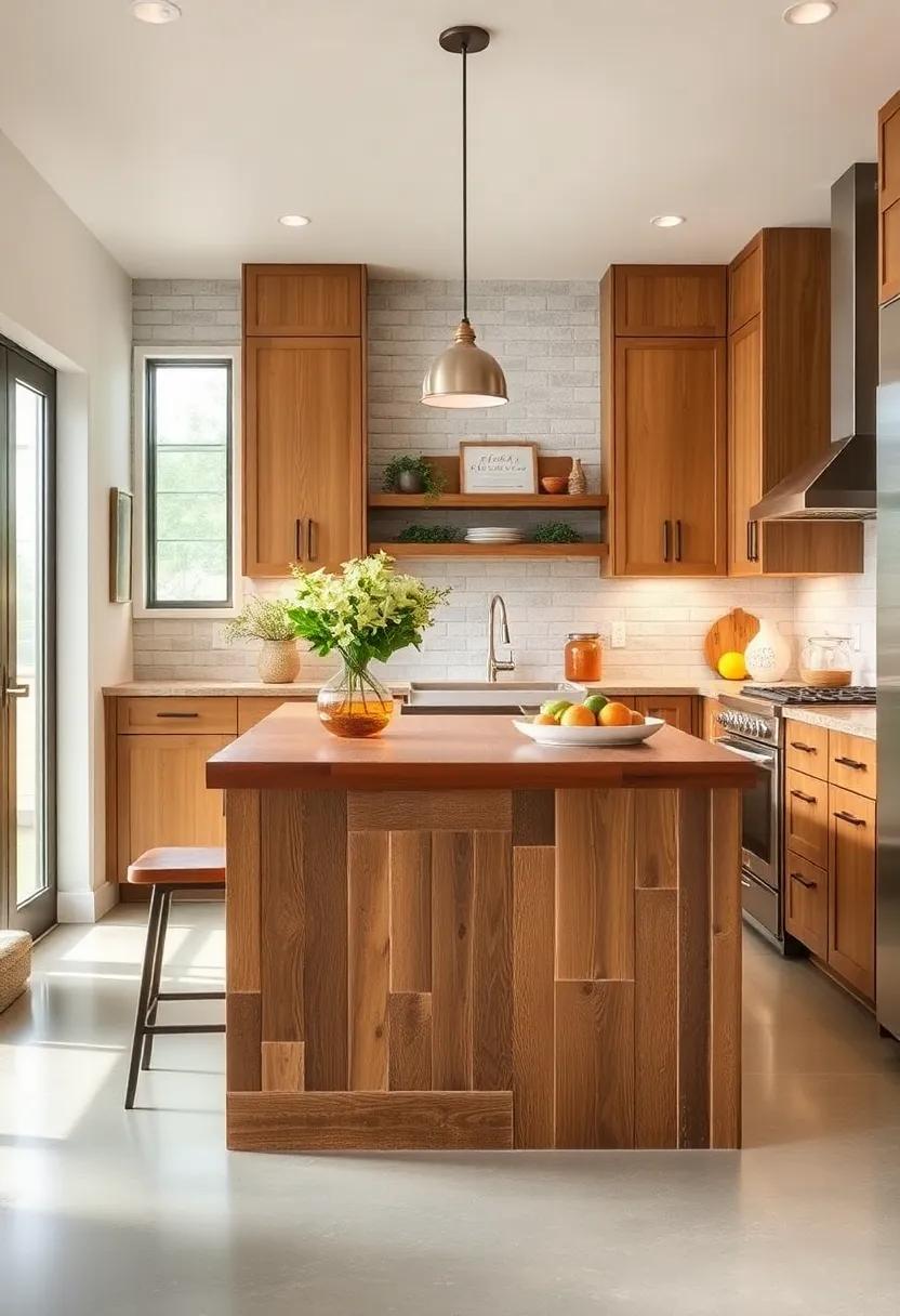 Rustic Charm: Introduce warmth and texture with a reclaimed wood island that brings a touch ‌of​ farmhouse flair to your modern galley kitchen