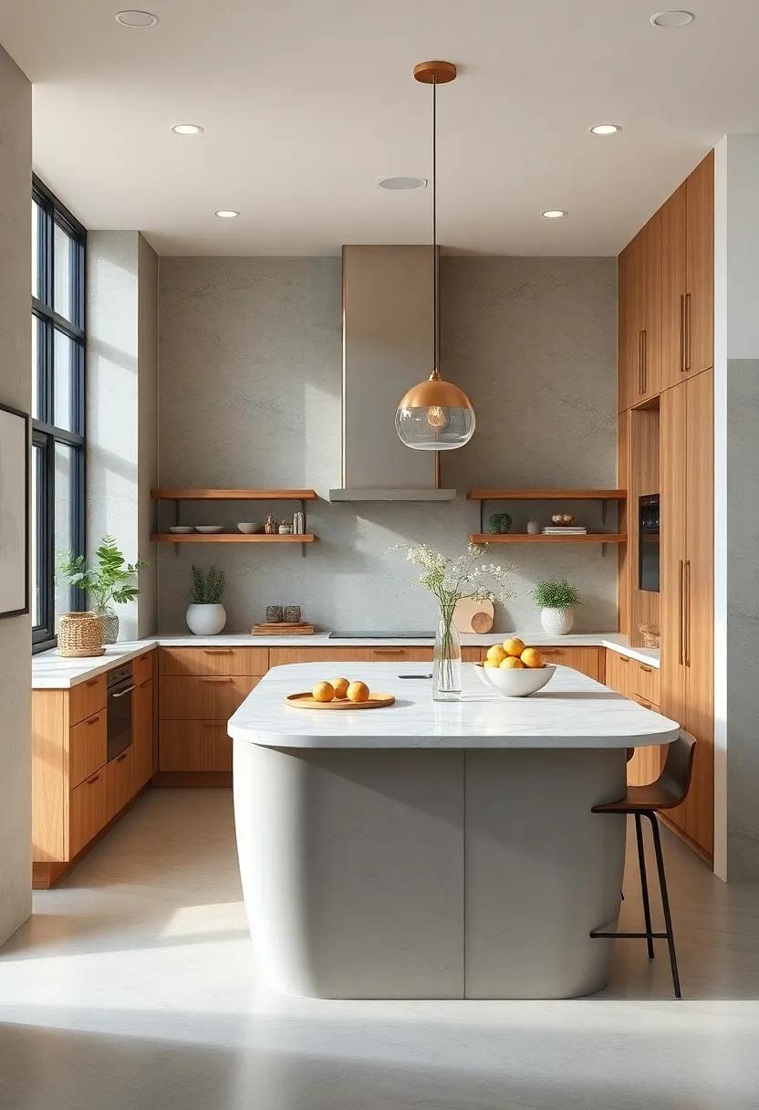 Understated Elegance: Choose a‍ simple island design with gracefully curved edges for‍ a soft aesthetic that enhances the overall flow of your galley kitchen