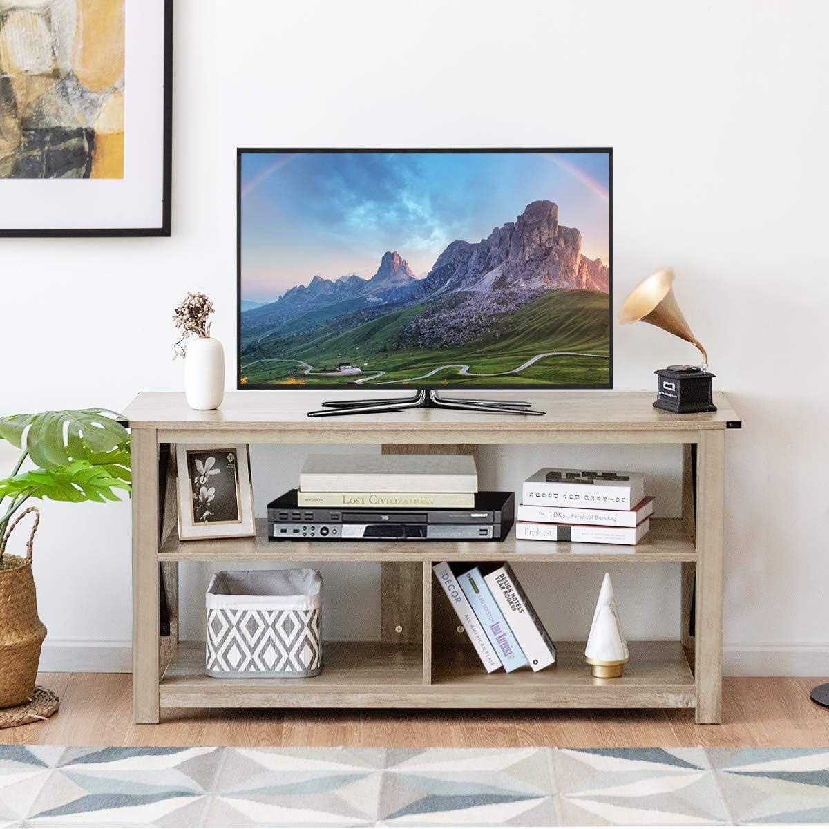 How We Loved the Tangkula Wood TV Stand's ⁣Style & Function