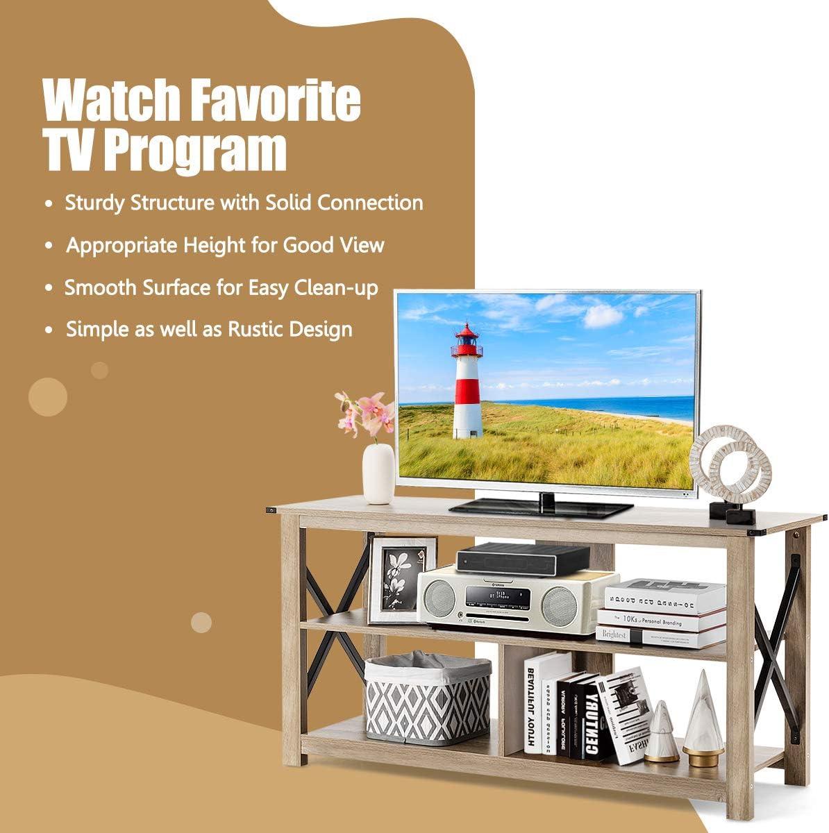How We Loved the Tangkula Wood TV Stand's ⁤Style & function