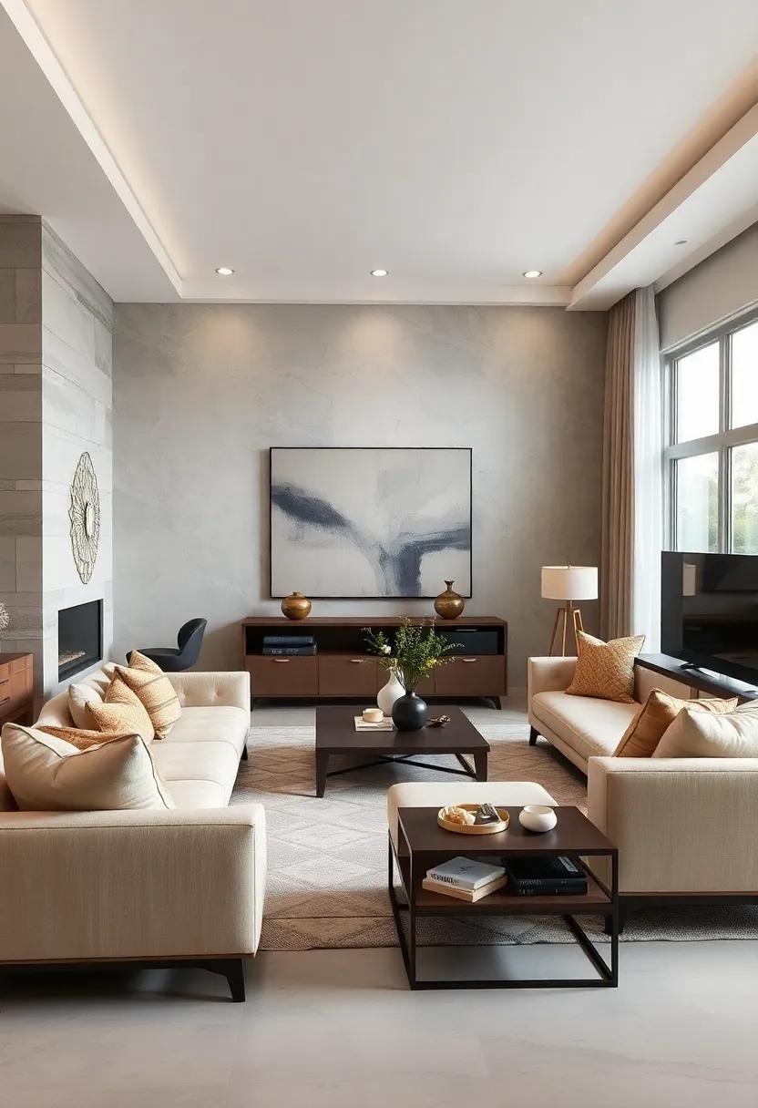 Create a Gallery Wall: Frame black-and-white photos in beige frames against light gray walls, infusing your space with personal touches that spark conversation