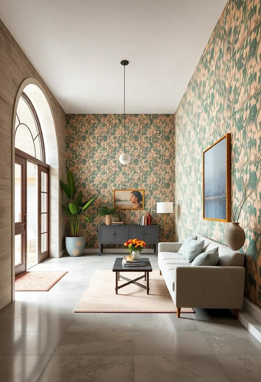 Vintage charm: Retro patterns that celebrate nostalgia while adding character, perfect for entryways that tell a story