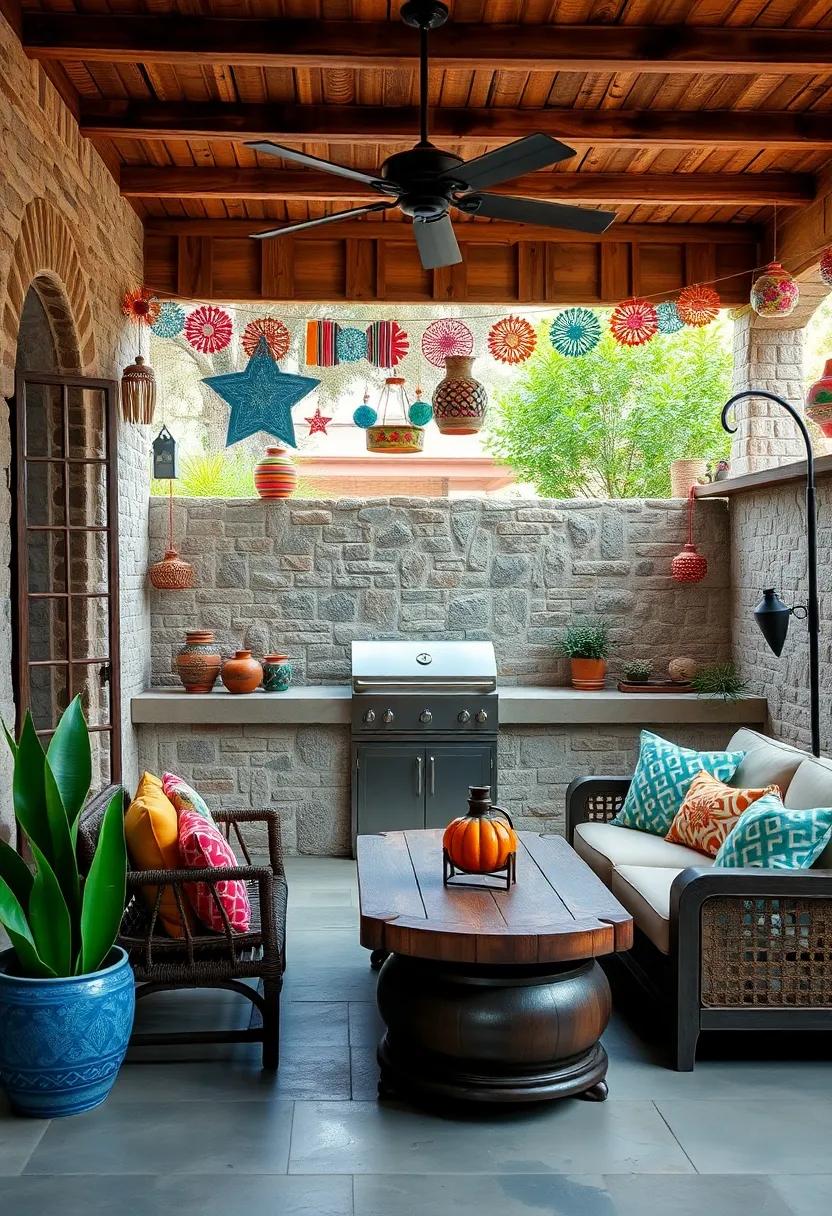 Authentic Decorations: Decorate with colorful papel picado, traditional ‌pottery, and‍ handmade crafts to add a ⁣personal touch to your space