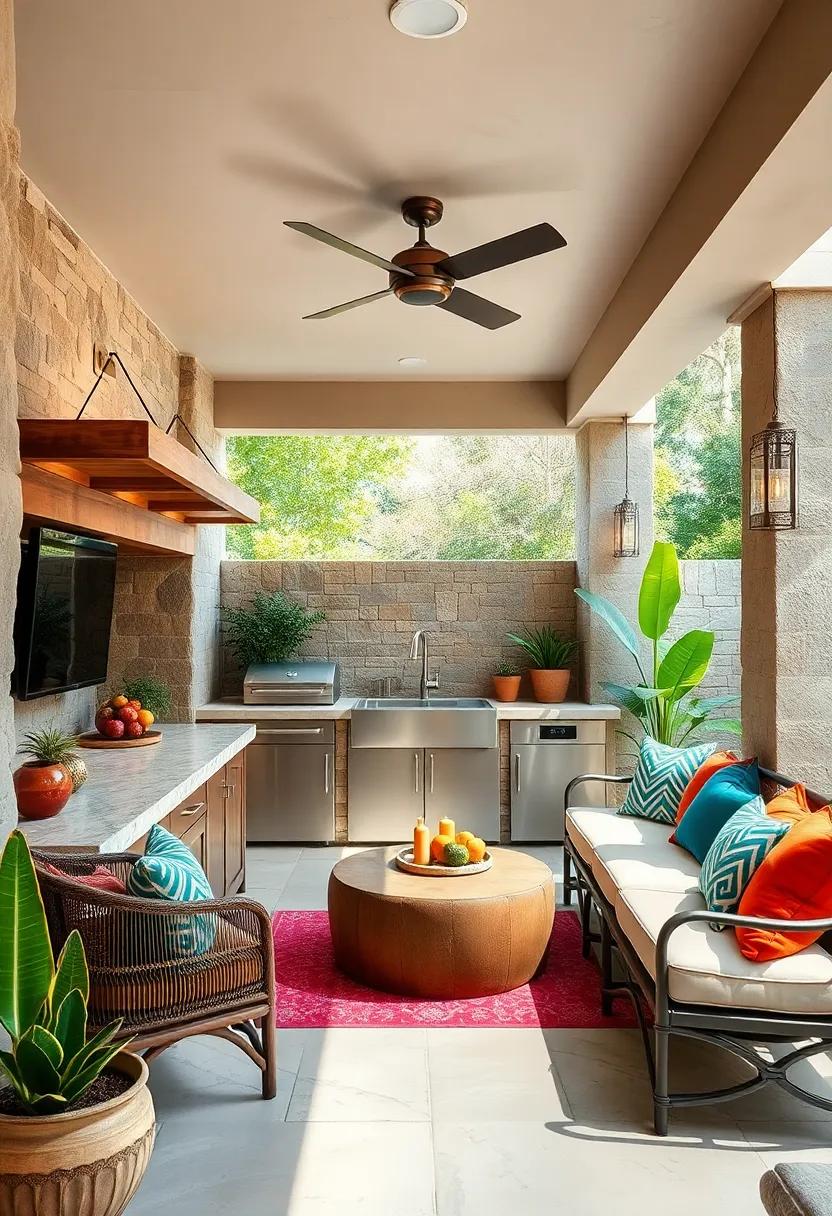Built-In Seating: Incorporate cozy seating areas fitted with colorful cushions to encourage relaxation and​ enjoyment ⁤of ‍the surrounding ​nature
