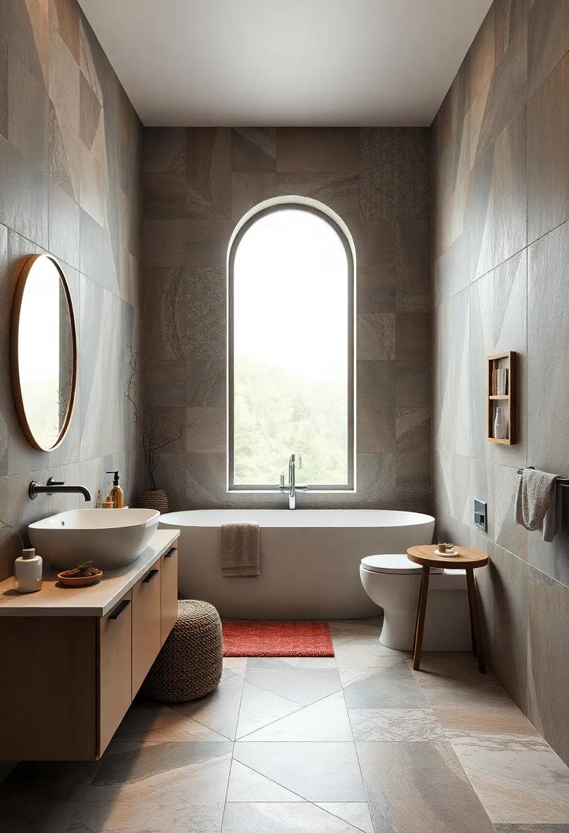 Explore Artistic ⁢Tiles: Use ⁤decorative tiles‍ for the floor ​or as an accent ​wall to introduce patterns and textures ⁣that evoke a​ moody vibe