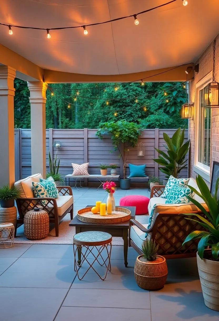 Whimsical Wonderland: Hang ⁤colorful string lights and ‌use quirky decorations to create a playful, magical ambiance‌ as night falls