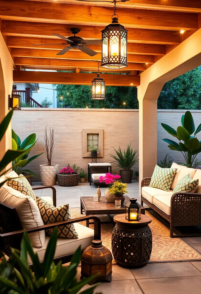 Eco-Friendly Options: Opt for solar-powered Moroccan ‍lanterns to light your patio ‍sustainably, embracing both beauty⁣ and environmental consciousness