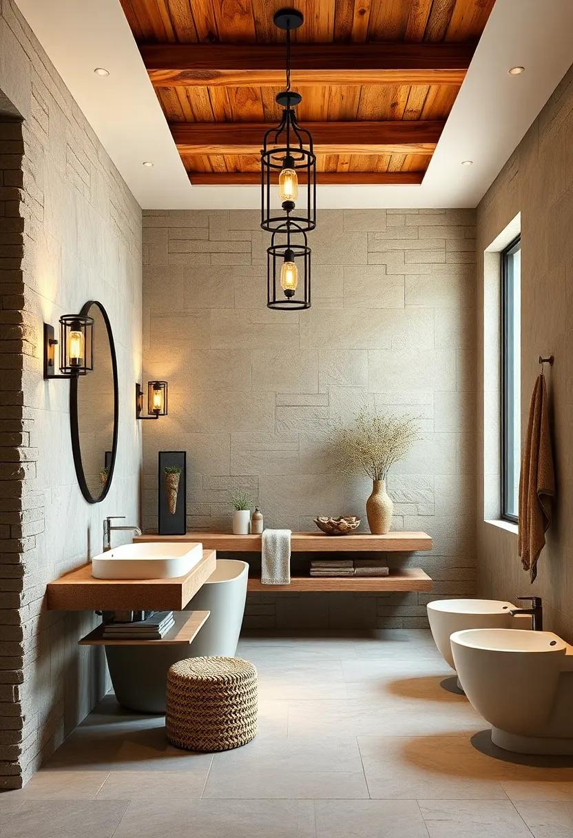 Install ‌rustic light fixtures, such as wrought ‌iron ‌sconces or lantern-style ​pendant lights, to infuse character and warmth