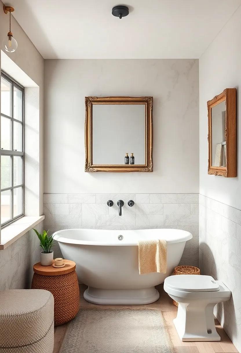 repurposed Frames: Use antique picture frames to display vintage postcards, family photos,​ or art prints to personalize your space