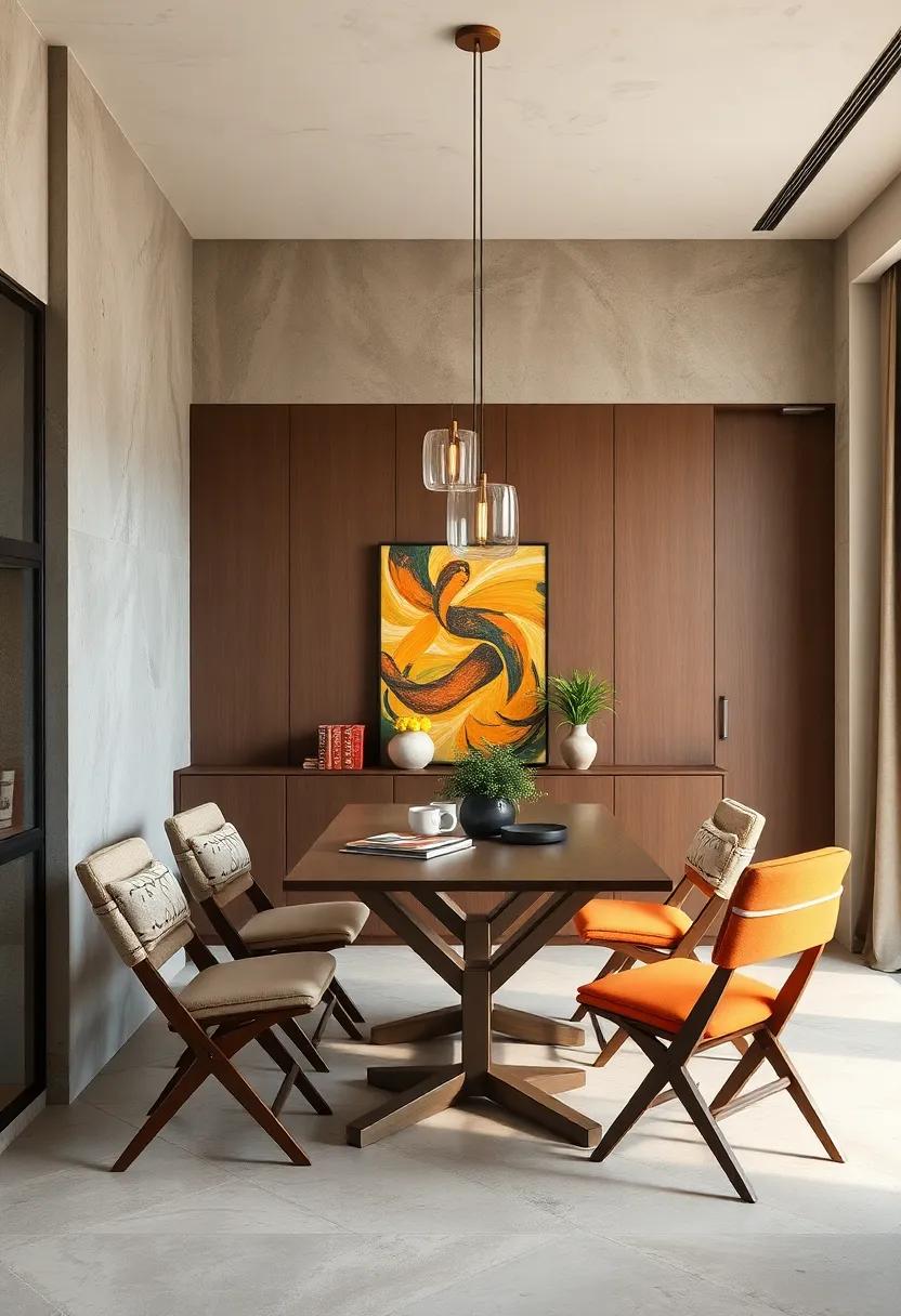 Smart Table Designs: investigate dining tables specifically designed to accommodate foldable chairs for maximum efficiency