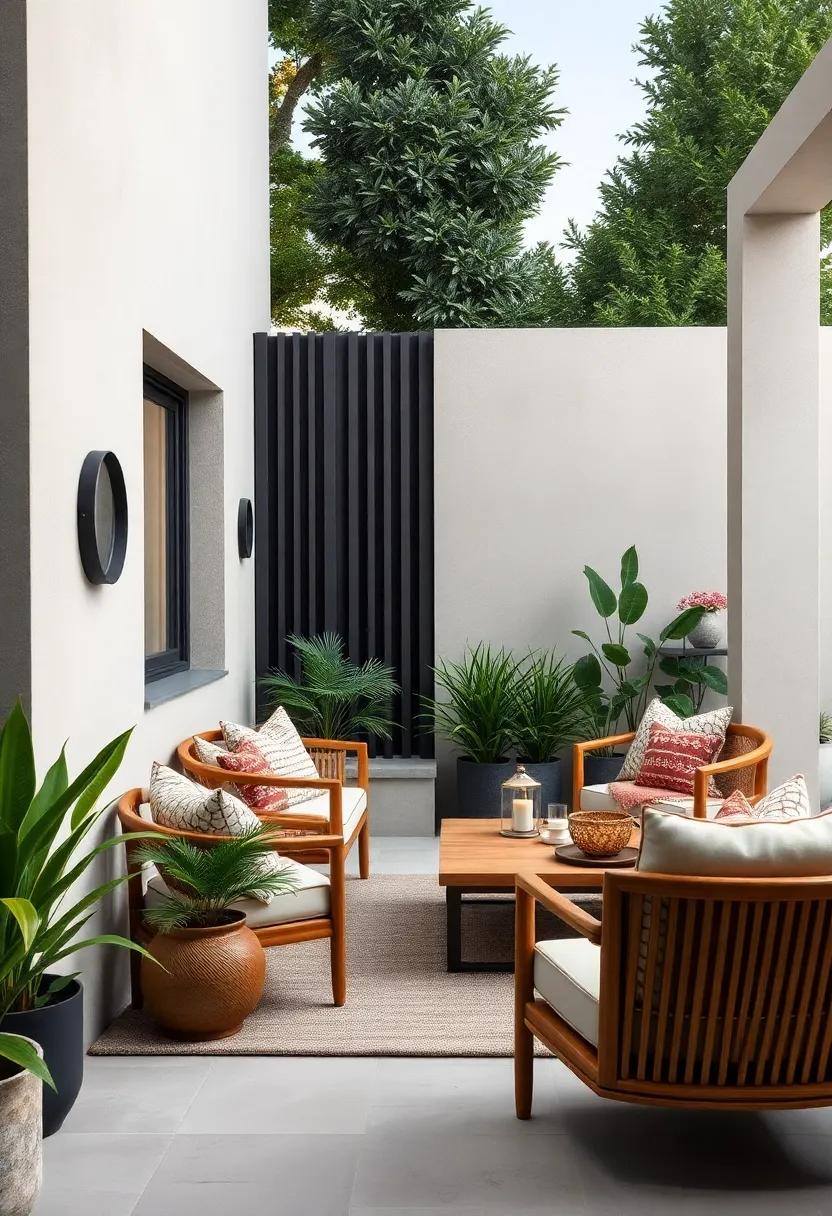 For​ a‍ striking contrast, select dark ⁤slats against a light stone path,‍ bringing a sophisticated balance ⁤that ‌enhances ⁤both elements beautifully