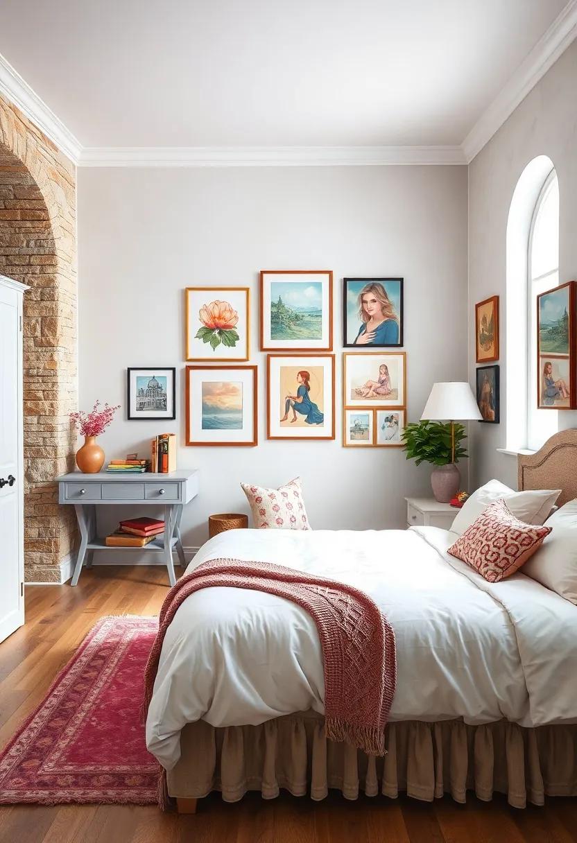 Arrange a ⁣small gallery⁣ of‌ her personal⁢ art pieces to‍ showcase her⁢ creativity