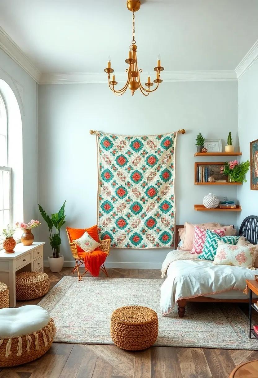 Hang ‍a vintage‍ quilt on the wall‌ as both decoration and a functional piece