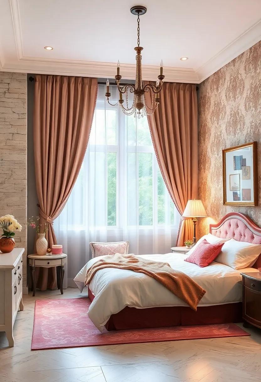 Introduce curtains with a damask pattern for a regal ‌touch that complements the⁢ theme