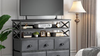 Our Honest Take on the Versatile 50″ TV Stand Dresser in Grey