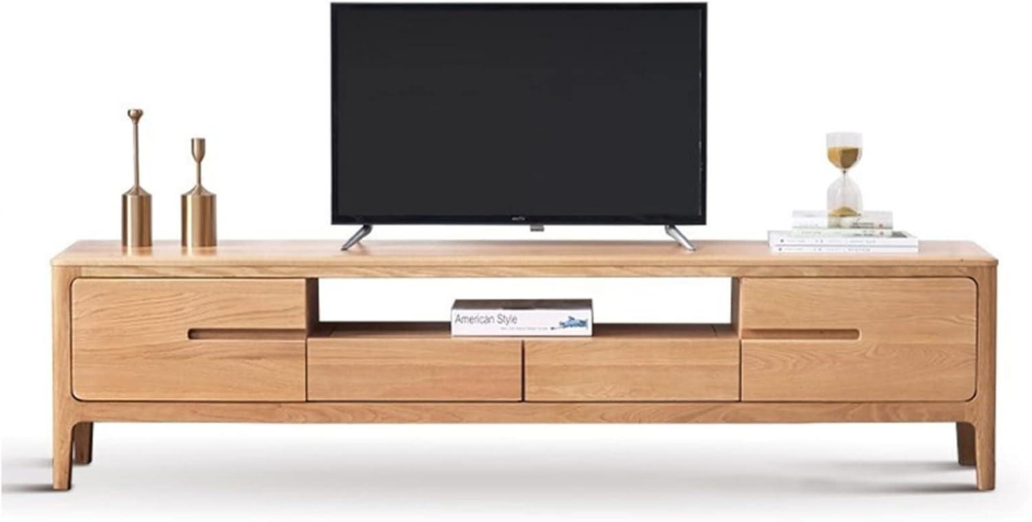Our Take on the Natural Oak TV Stand for 70-Inch Screens
