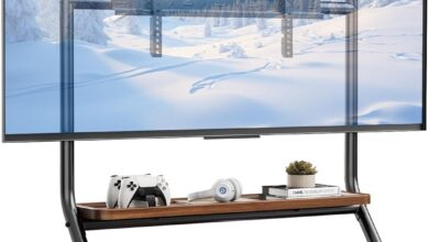 Our Take on the Sleek BEISHI Rolling TV Stand with Storage