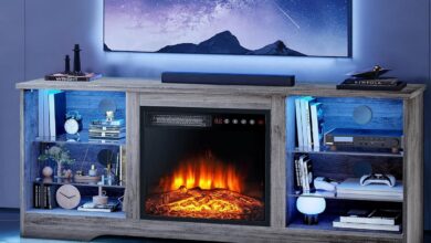 Cozy Style Meets Function: Our Take on LEMBERI Fireplace Stand