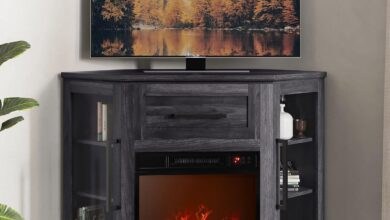 Our Take on the BELLEZE 43″ Corner TV Stand with Fireplace Heater