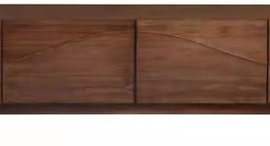 How We Loved This Nordic Wooden TV Stand for Our Space