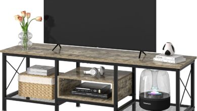 Our Take on the VECELO 63″ Industrial TV Stand: Stylish & Sturdy