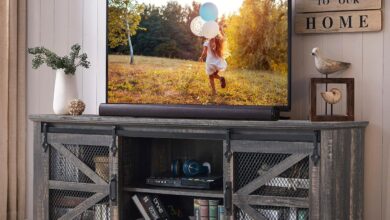 How We Transformed Our Space with the OKD Farmhouse TV Stand