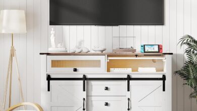 Our Honest Take on the 55″ TV Stand with LED Lights & Storage