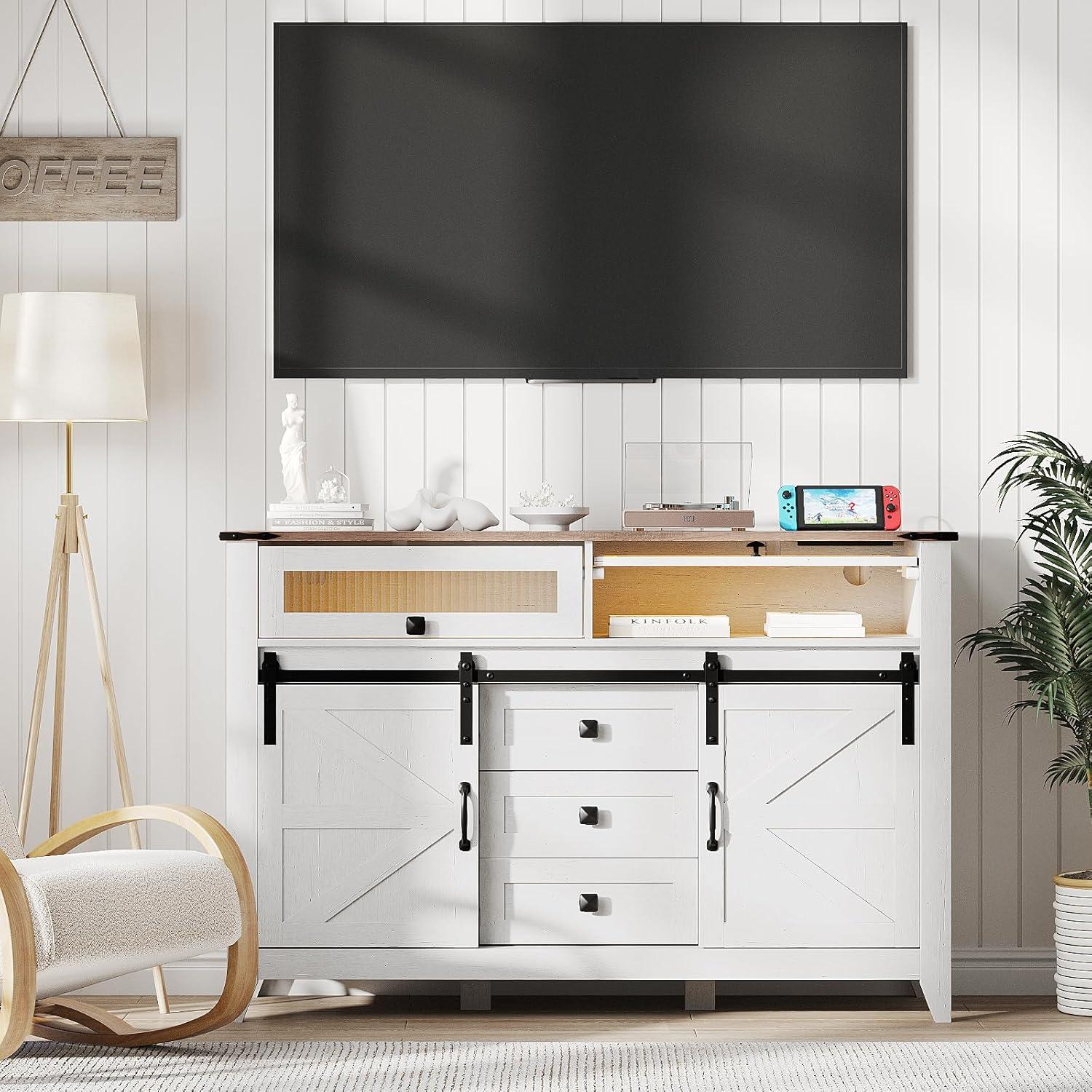 Our Honest Take on the 55″ TV Stand with LED Lights & Storage