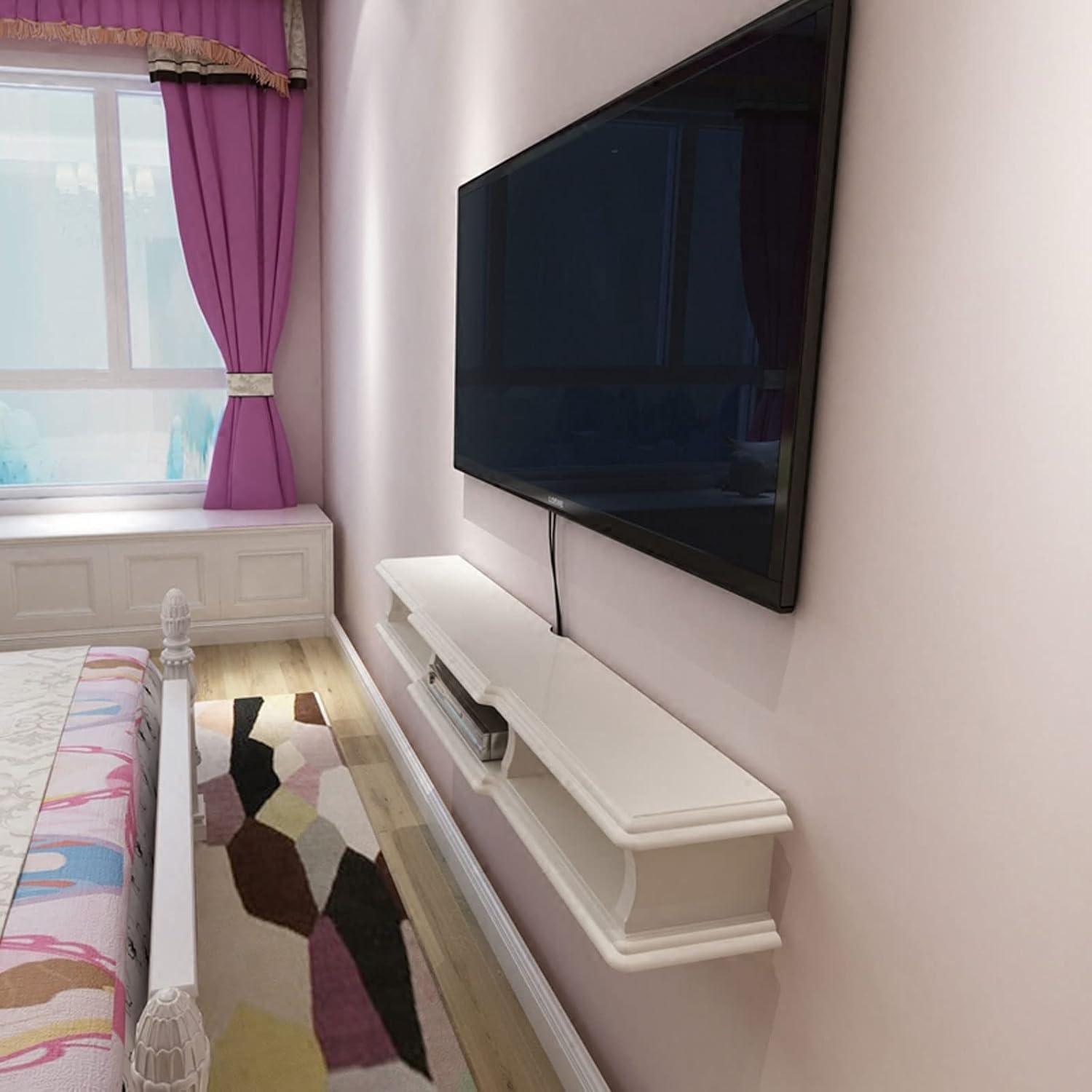 How We Elevated Our Space with a Stylish Floating TV Shelf