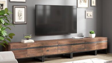 WAMPAT TV Stand Review: Spacious, Sturdy, and Stylish for Us