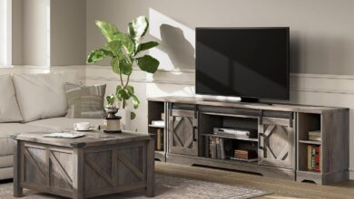 Our Honest Take on the WAMPAT Farmhouse TV Stand & Coffee Table Set