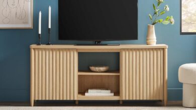 Why We Love the Walker Edison Scandinavian TV Stand’s Sleek Design