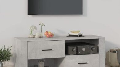Our Take on the Concrete Gray TV Cabinet: Style Meets Function