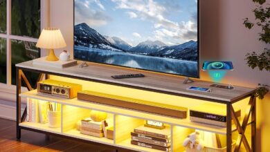 Our Honest Take on the HNEBC LED TV Stand with Smart Features