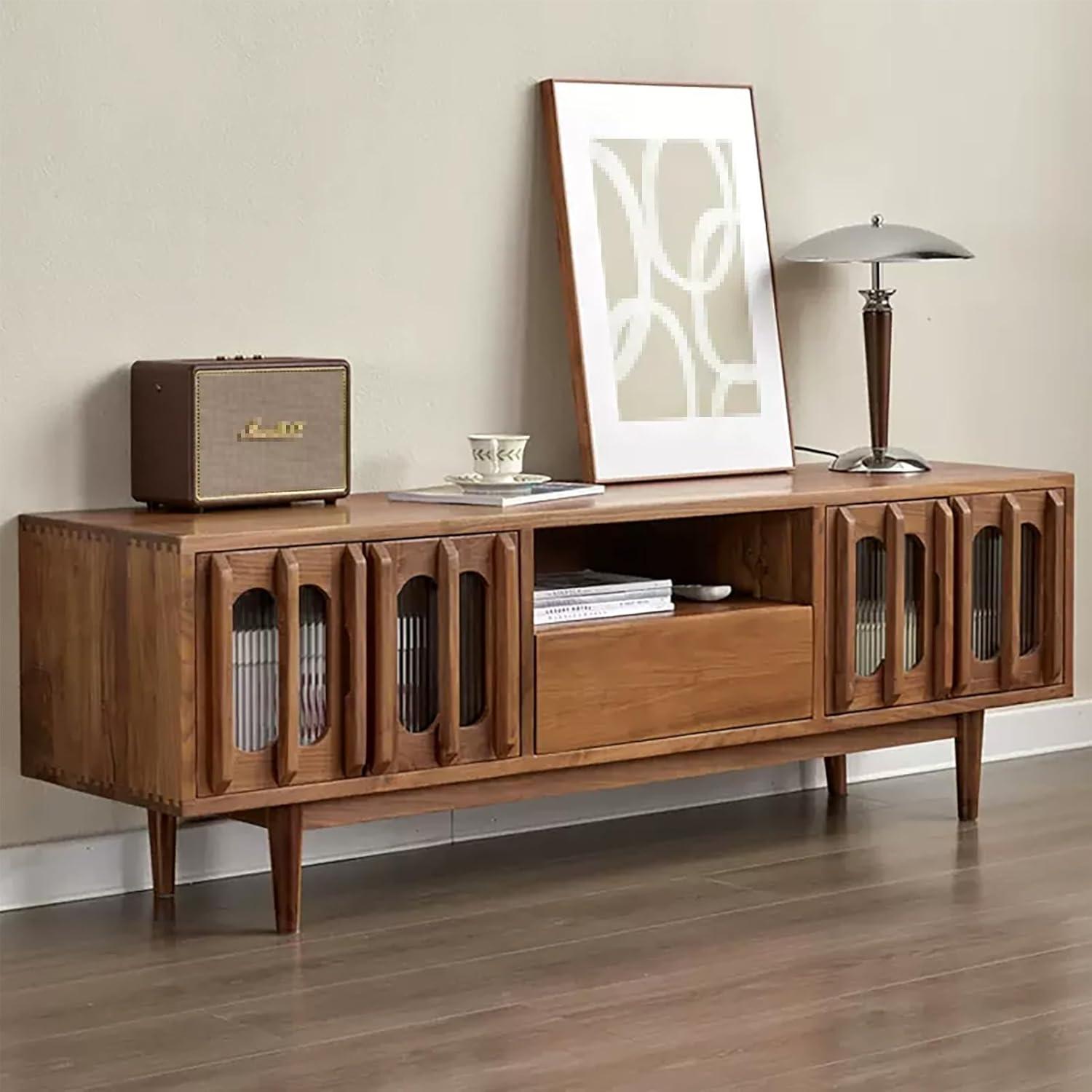 Our Take on the JIAOCKJIAO Wood TV Stand: Style Meets Storage