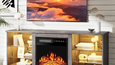 Cozy & Stylish: Our Take on the Fireplace TV Stand with LED Lights