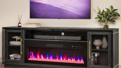 Why Our Living Room Loves the BELLEZE 74″ TV Stand & Fireplace