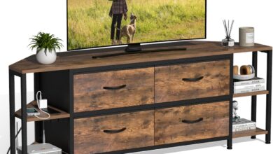 How We Organized Our Space with EXOTICA’s Corner TV Stand