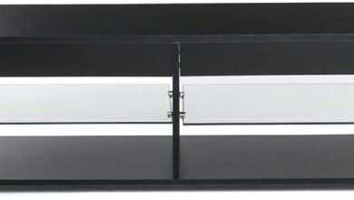 Our Take on the Sleek High Gloss TV Stand with LED Lighting