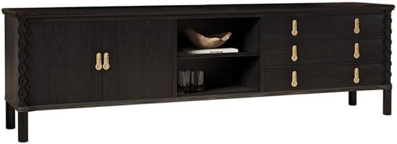 How We Found Charm and Function in This Retro Solid Wood TV Stand