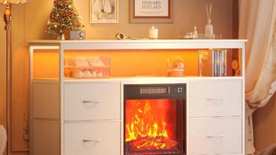 Cozy & Stylish: Our Take on Huuger Fireplace TV Stand