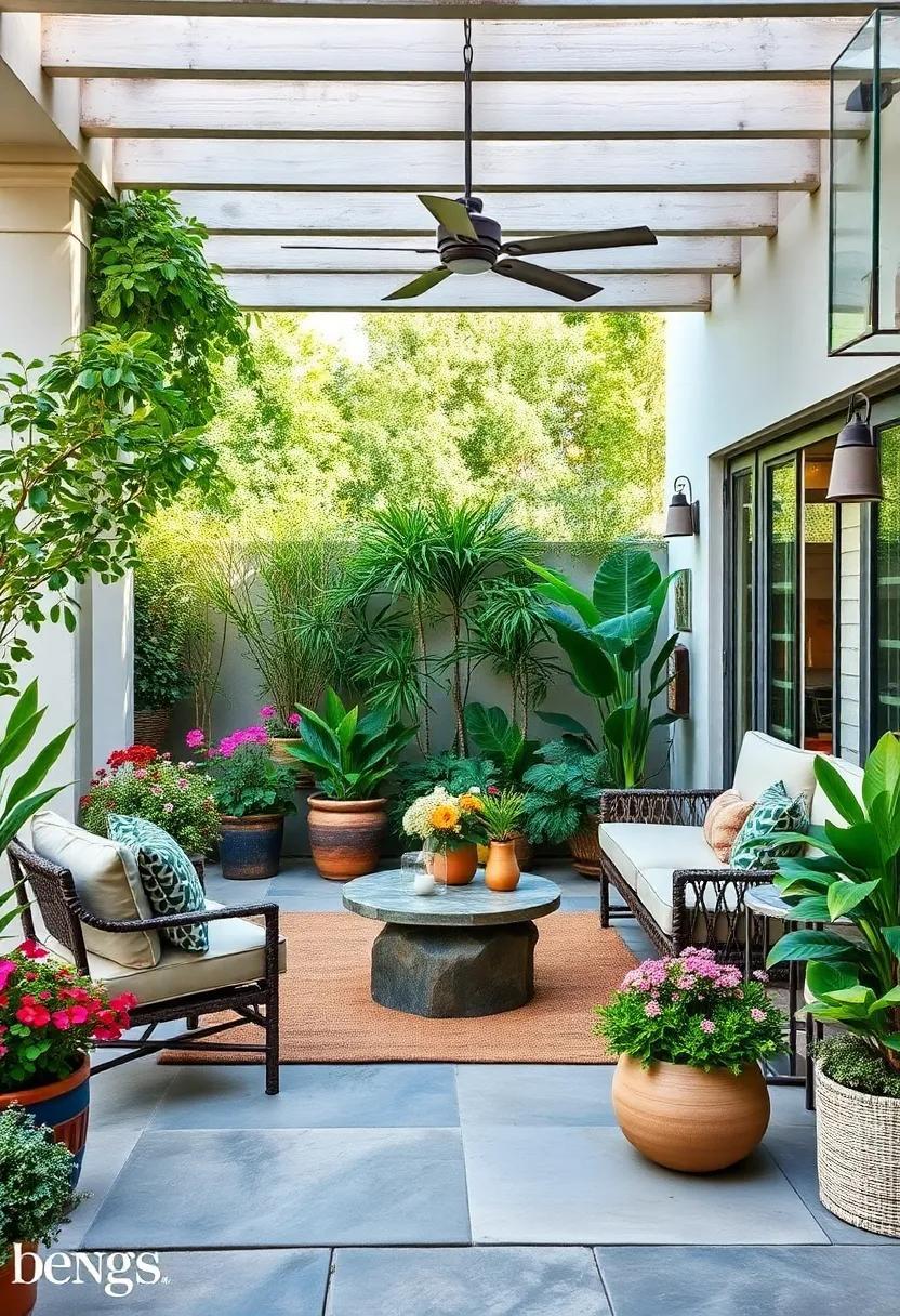 25 Ways to Transform Your Patio into a Lush Green Oasis with Flowers and Foliage