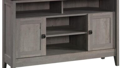 How We Found Style and Space with the Sauder August Hill Stand