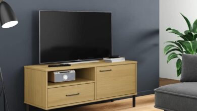 How We Upgraded Our Living Room with Youuihom’s Pine TV Stand