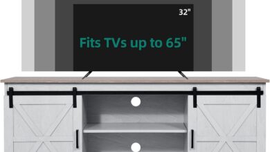 How We Transformed Our Living Room with YITAHOME’s Farmhouse TV Stand