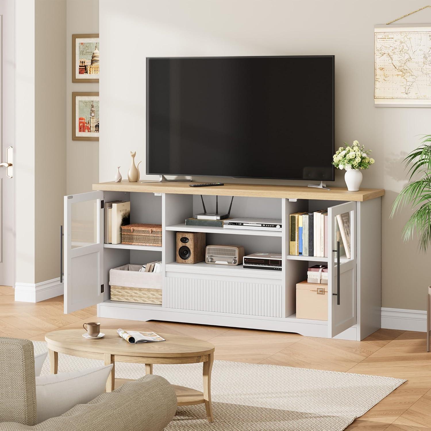 Our Take on the 63″ Farmhouse Wave TV Stand: Stylish & Sturdy
