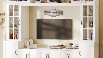 AMERLIFE 98″ TV Stand Review: Style, Storage, and Assembly Insights